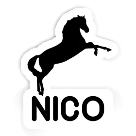 Autocollant Cheval Nico Image