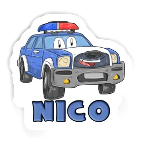 Police Car Sticker Nico Image