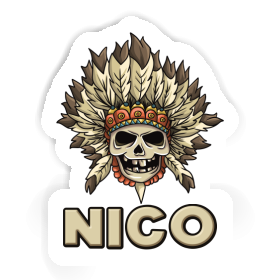 Kids Skull Sticker Nico Image