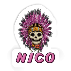 Sticker Nico Womens Skull Image