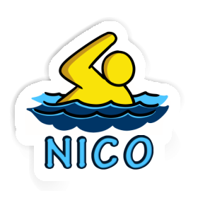 Swimmer Sticker Nico Image