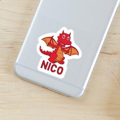 Aufkleber Nico Baby-Drache Image