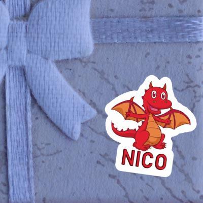 Aufkleber Nico Baby-Drache Notebook Image