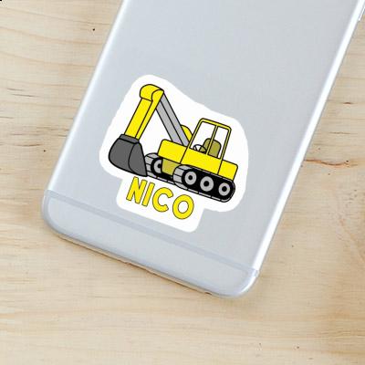 Sticker Nico Excavator Laptop Image