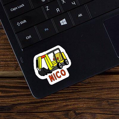 Autocollant Nico Mini-pelle Laptop Image