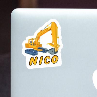 Nico Sticker Excavator Notebook Image