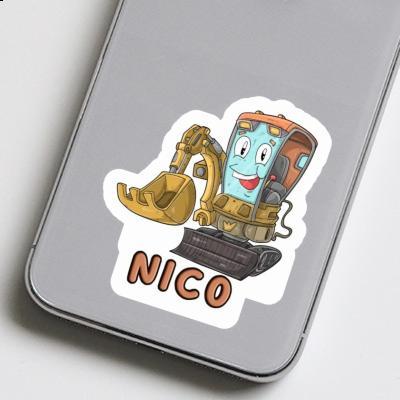 Kleiner Bagger Sticker Nico Notebook Image