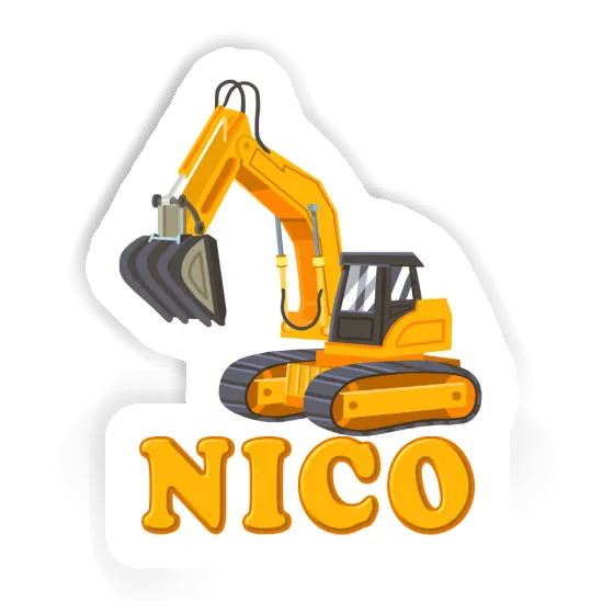 Excavator Sticker Nico Gift package Image