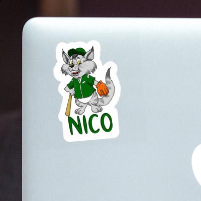 Cat Sticker Nico Laptop Image