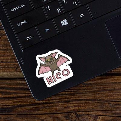 Sticker Fledermaus Nico Laptop Image