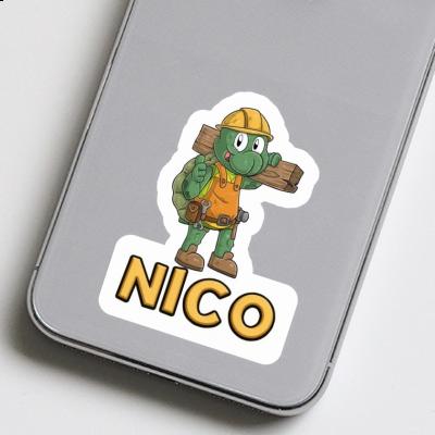 Nico Sticker Bauarbeiter Notebook Image