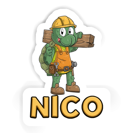 Sticker Construction worker Nico Image