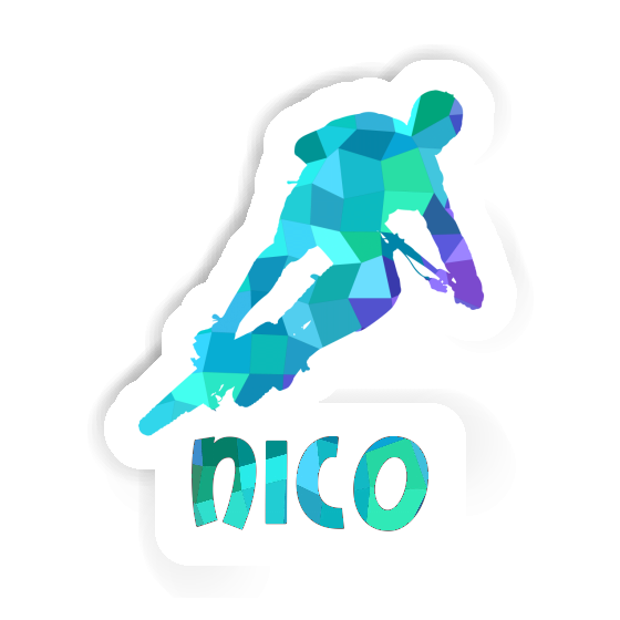 Nico Sticker Biker Laptop Image