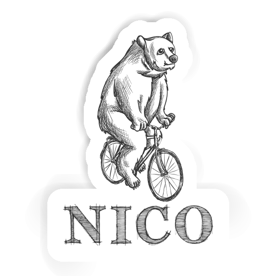 Autocollant Cycliste Nico Laptop Image