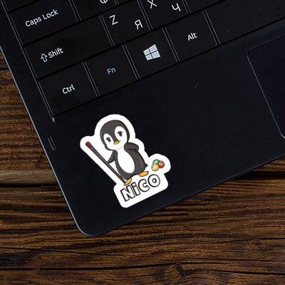 Sticker Nico Billiards Player Laptop Image