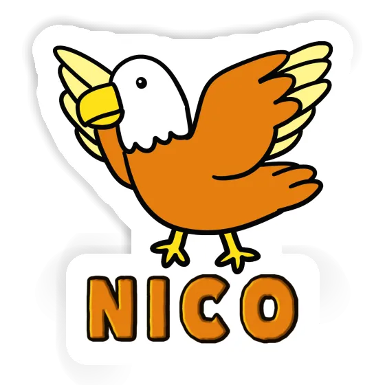 Nico Sticker Bird Notebook Image