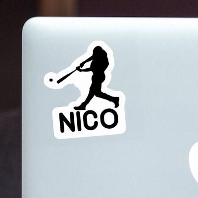 Sticker Baseball Player Nico Image