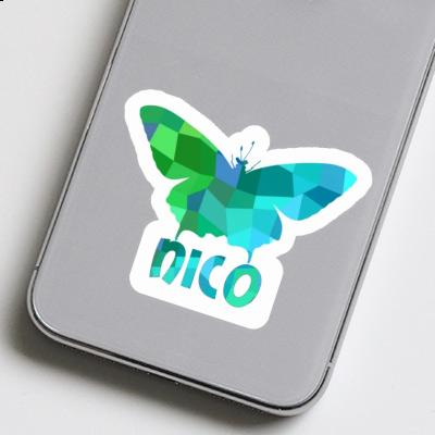 Nico Autocollant Papillon Laptop Image