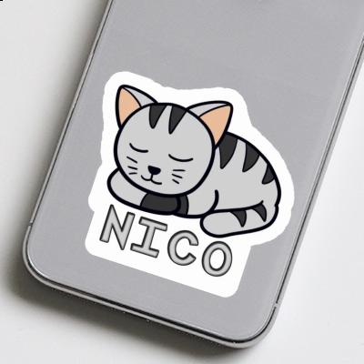 Aufkleber Nico Katze Notebook Image