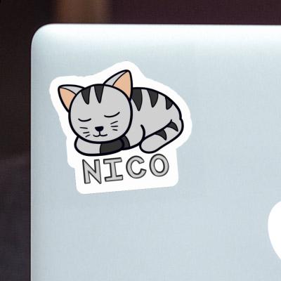 Cat Sticker Nico Laptop Image