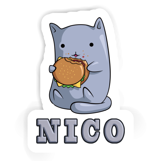 Autocollant Chat Nico Notebook Image