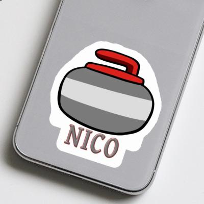 Pierre de curling Autocollant Nico Gift package Image