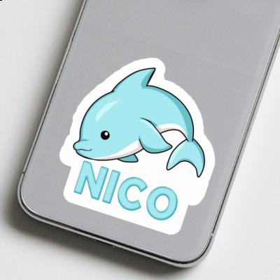 Aufkleber Delphin Nico Notebook Image