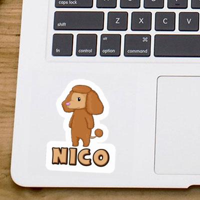 Sticker Nico Poodle Laptop Image