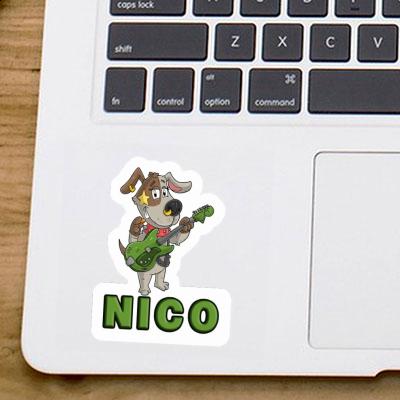 Sticker Nico Gitarrist Notebook Image