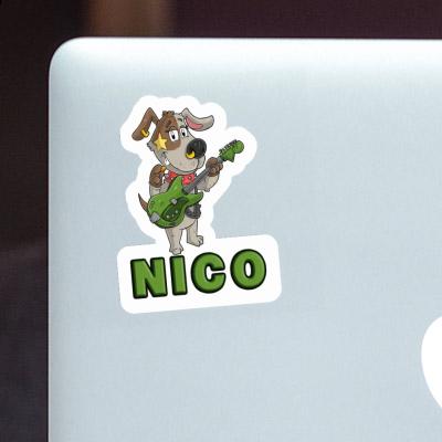 Guitarist Sticker Nico Laptop Image