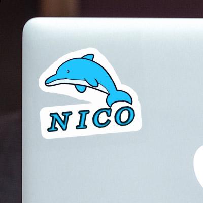 Sticker Dolphin Nico Notebook Image