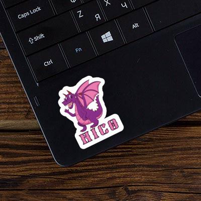 Mother Dragon Sticker Nico Laptop Image