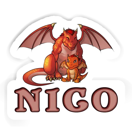 Sticker Nico Dragon Notebook Image