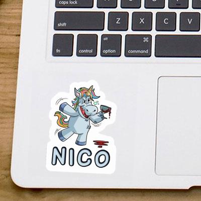 Wine Unicorn Sticker Nico Notebook Image