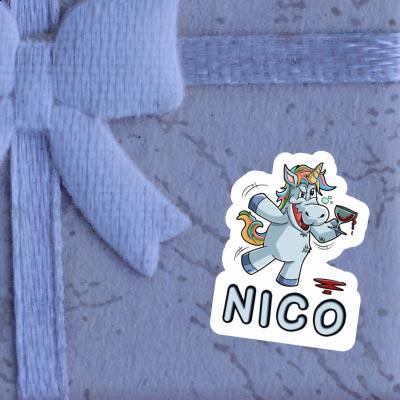 Wine Unicorn Sticker Nico Gift package Image