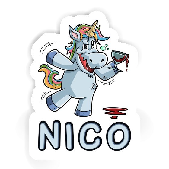 Wine Unicorn Sticker Nico Gift package Image