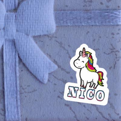 Nico Sticker Unicorn Notebook Image