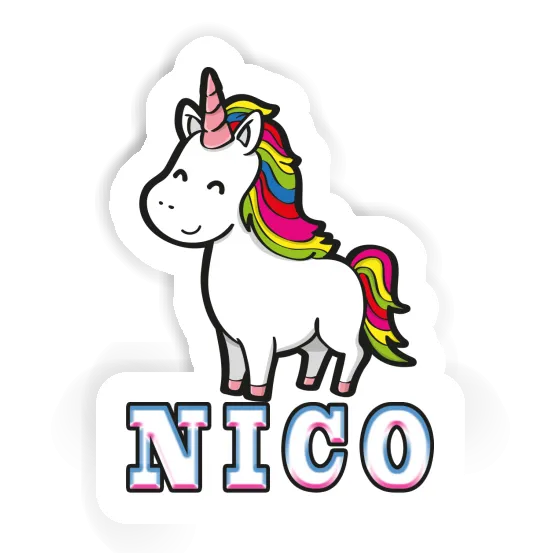 Nico Sticker Unicorn Laptop Image