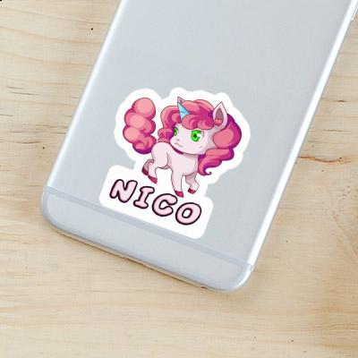 Sticker Unicorn Nico Notebook Image