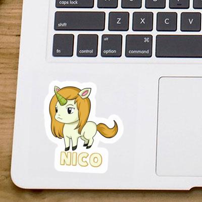 Licorne Autocollant Nico Notebook Image