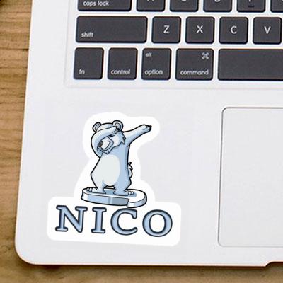 Bear Sticker Nico Laptop Image