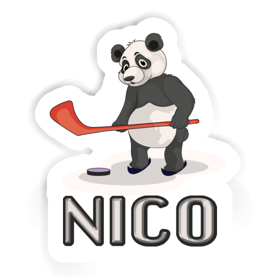 Sticker Ice Hockey Panda Nico Image