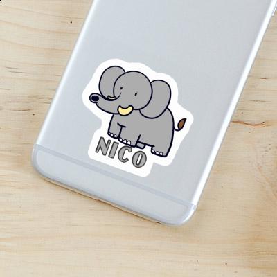 Sticker Nico Elefant Notebook Image