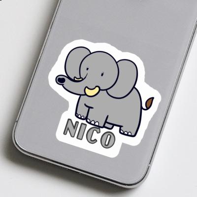 Nico Autocollant Éléphant Image