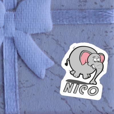 Autocollant Éléphant Nico Notebook Image