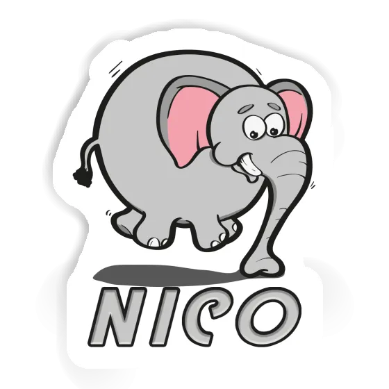 Autocollant Éléphant Nico Laptop Image