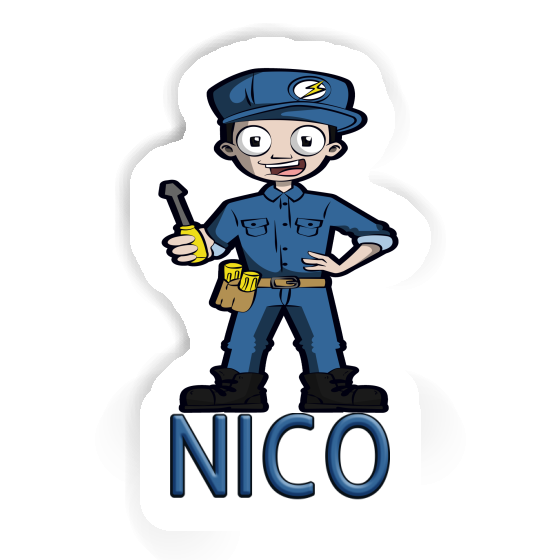 Electrician Sticker Nico Laptop Image