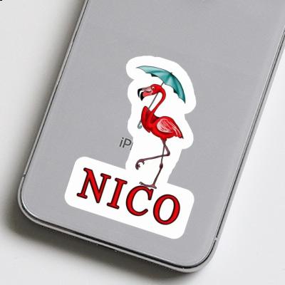 Nico Aufkleber Flamingo Laptop Image