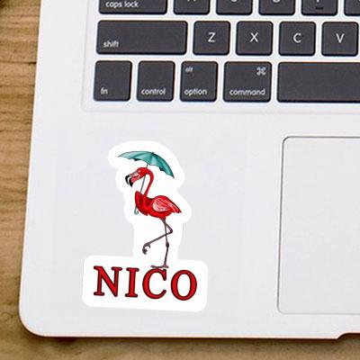 Sticker Nico Flamingo Notebook Image