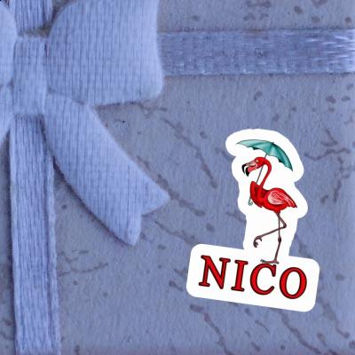 Autocollant Flamant Nico Gift package Image